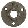 thumbnail image 2 of Flange Base, 65mm 10pcs 3 Holes Flange 1/2, For Industry Fixing Pipes, 2 of 8