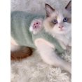 thumbnail image 1 of Autumn/Winter Plush Backless Cat Vest, Pet Dog Clothes, Kitten, Prevent Hair Loss, 1 of 1