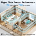 thumbnail image 4 of Waykar Dehumidifier with Pump, 50 Pint DOE (Max 150 Pint) for Home & Basements, 6000 Sq. Ft, Energy Star, Continuous Drain Hose, 4 of 8