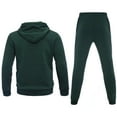 thumbnail image 2 of Zusmen Tracksuit Mens, Casual Long Sleeve Full-Zip Running Sweatsuit Sets , Track Jackets and Pants 2 Piece Outfit, Warm Jogging Sweat Suits for Men Dark green XL, 2 of 5