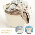 thumbnail image 3 of PTOOTP Woven Blanket Basket Flexible Laundry Basket Round Plastic 1Pack, 3 of 8