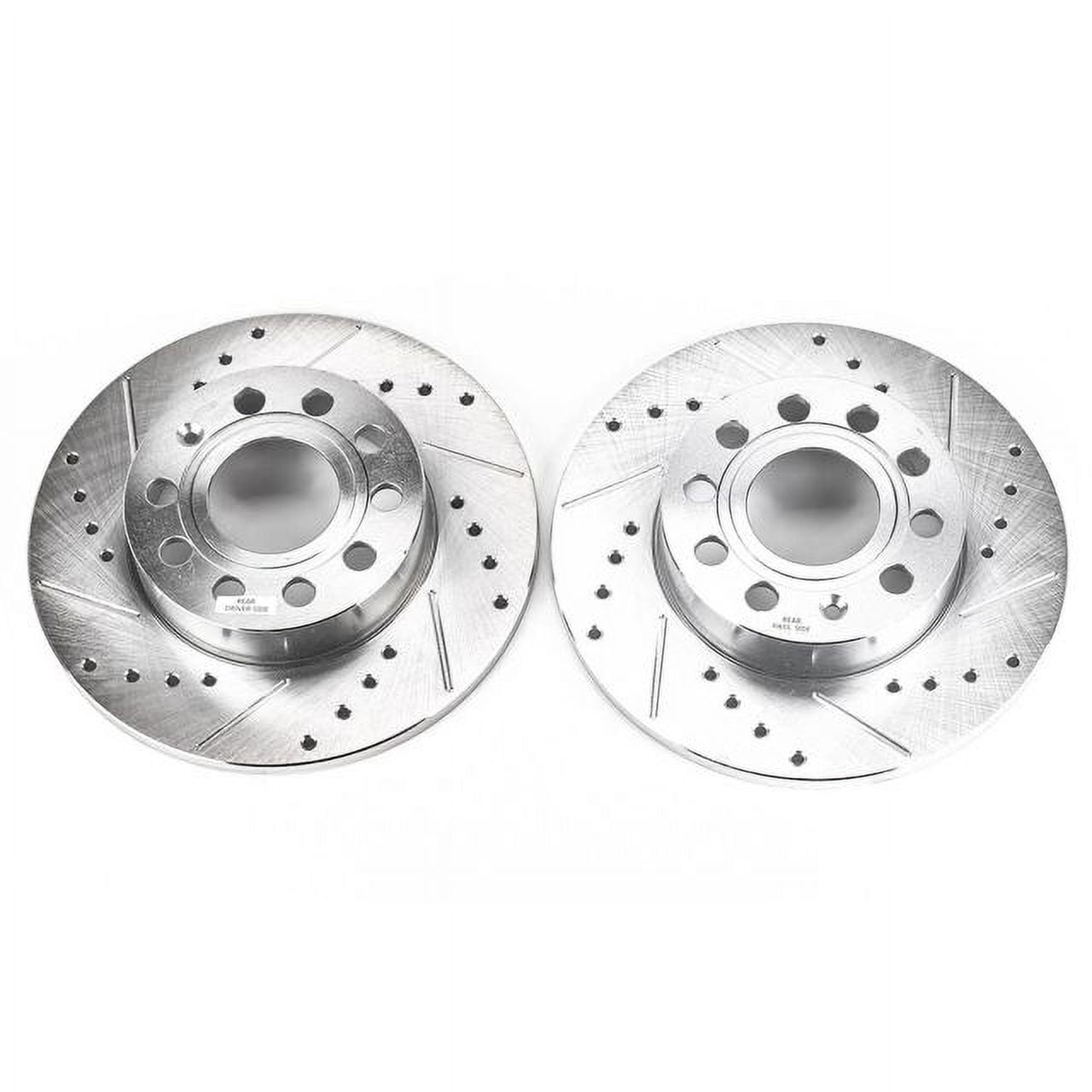 Power Stop EBR1069XPR Evolution Drilled & Slotted Rotors -Rear