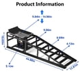 thumbnail image 3 of Lafati 2PCS 5T 10000lbs Hydraulic Car Ramps - Heavy Duty Steel Construction for Home Garage & Professional Use, 3 of 9