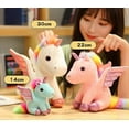 thumbnail image 5 of Unicorn Stuffed Animal Plush With Rainbow Wings, 5 of 5