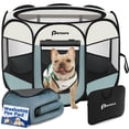 thumbnail image 1 of Corral para mascotas Persure para interiores y exteriores, gris, pequeño, 1 of 6