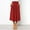 Red, variant on Women Flowy Casual A-Line Half Skirt Comfortable Stretchy Waist Summer Versatile Outfit