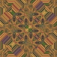 thumbnail image 1 of Ahgly Company Machine Washable Indoor Square Transitional Brown Red Area Rugs, 6' Square, 1 of 7