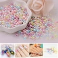 thumbnail image 3 of NIBOLOG 400Pcs Faux Pearls - Gloss DIY Multicolor Macaron Round Nail Art Stone Beads Beauty Supplies, 3 of 8