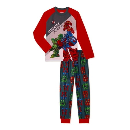 The Avengers Boys Exclusive Long Sleeve with Long Pants Pajama Set, 2-Piece, Sizes 4-12