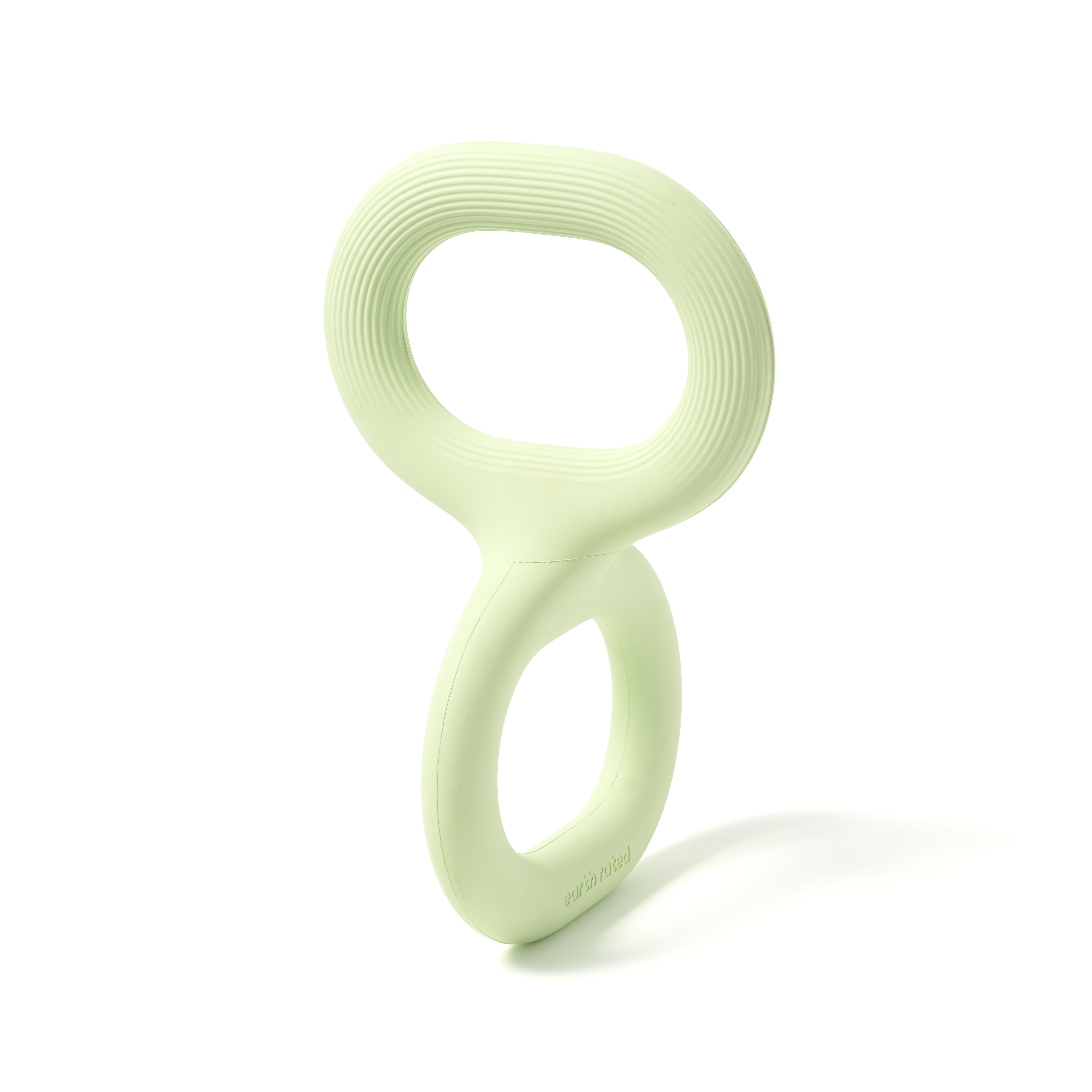 Earth Rated Tug of War Toy for Dogs and Puppies, Interactive Dog Pull Toys, Ergonomic Grip, Natural Rubber, Large, Green