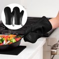 thumbnail image 4 of Silicone Oven Mitts And Pot Holders Set Heat Resistant Insulation Gloves Kitchen Utensil for Cooking Baking BBQ, 4 of 7