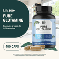 thumbnail image 4 of GLUTAMINA Pure Life360+ 180 Cápsulas L-Glutamina, 4 of 7