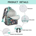 thumbnail image 2 of Paisley Vintage Paisley Pattern Student Backpack Adjustable Padded Straps Chest Buckle Water-Resistant Durable School Backpack, 2 of 3