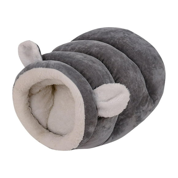 Casa para gatos semicerrada para invierno Sunnimix Cama nido Gris L