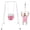 Pink, variant on 2 in 1 Baby Jumper, Toddler Swing and Bouncer, Indoor Outdoor Baby Swings for Infants, Gray
