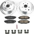 thumbnail image 3 of PowerStop Rear Z23 Evolution Sport Carbon-Fiber Ceramic Brake Pad and Drilled & Slotted Rotor Kit Fits: SUBARU Select Models K6977, 3 of 10