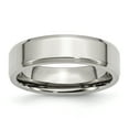 thumbnail image 1 of Stainless Steel Beveled Edge 6mm Polished Band Ring 8.5 Size, 1 of 6