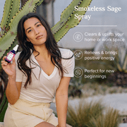Heritage Store Aura Smudge, Smokeless Sage , 4 fl oz (118 ml)
