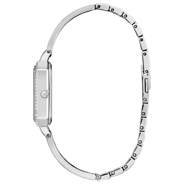 CITIZEN EM0980-50A SILHOUETTE ECO-DRIVE WHITE DIAL SILVER STEEL WOMENS WATCH Citizen Eco-Drive Women main image 3