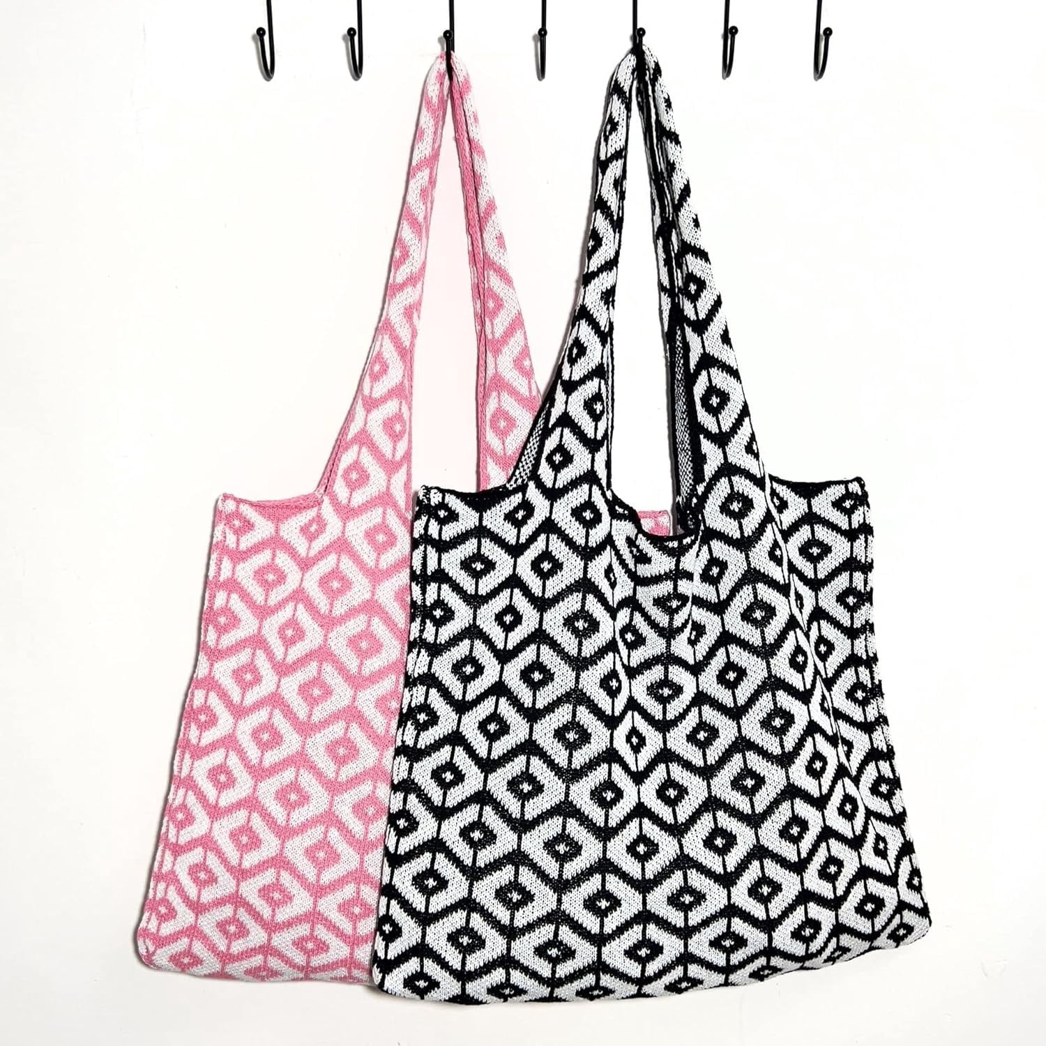 Kukuzhu Y2k Aesthetic Tote Bag Aesthetic Y2k Bag Crochet Tote Bag Aesthetic Tote Bags Aesthetic Y2k Purse