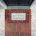 thumbnail image 3 of Magic of Christmas Red Plaid Printed Outdoor Door Mat, design by Chad Barrett, 18"x30", 3 of 8