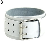 Ayyufe Adjustable 2 Layers Men's Leather Wristband Buckle Cuff Bangle Bracelet