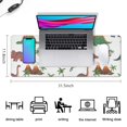 thumbnail image 5 of Long Mouse Pads for Desk,White Cartoon Dinosaurs Volcanoes Desk Mats on Top Of Desks, Desk Mouse Pad Extra Large with 3mm Non-Slip Base and Stitched Edge for Gaming,Work,Home 31.5"x11.8", 5 of 5