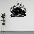 thumbnail image 4 of Craftnamesign Custom Beer Metal Wall Clock For Man Cave Pub Bar Decor, Alcohol Wall Art, 4 of 4
