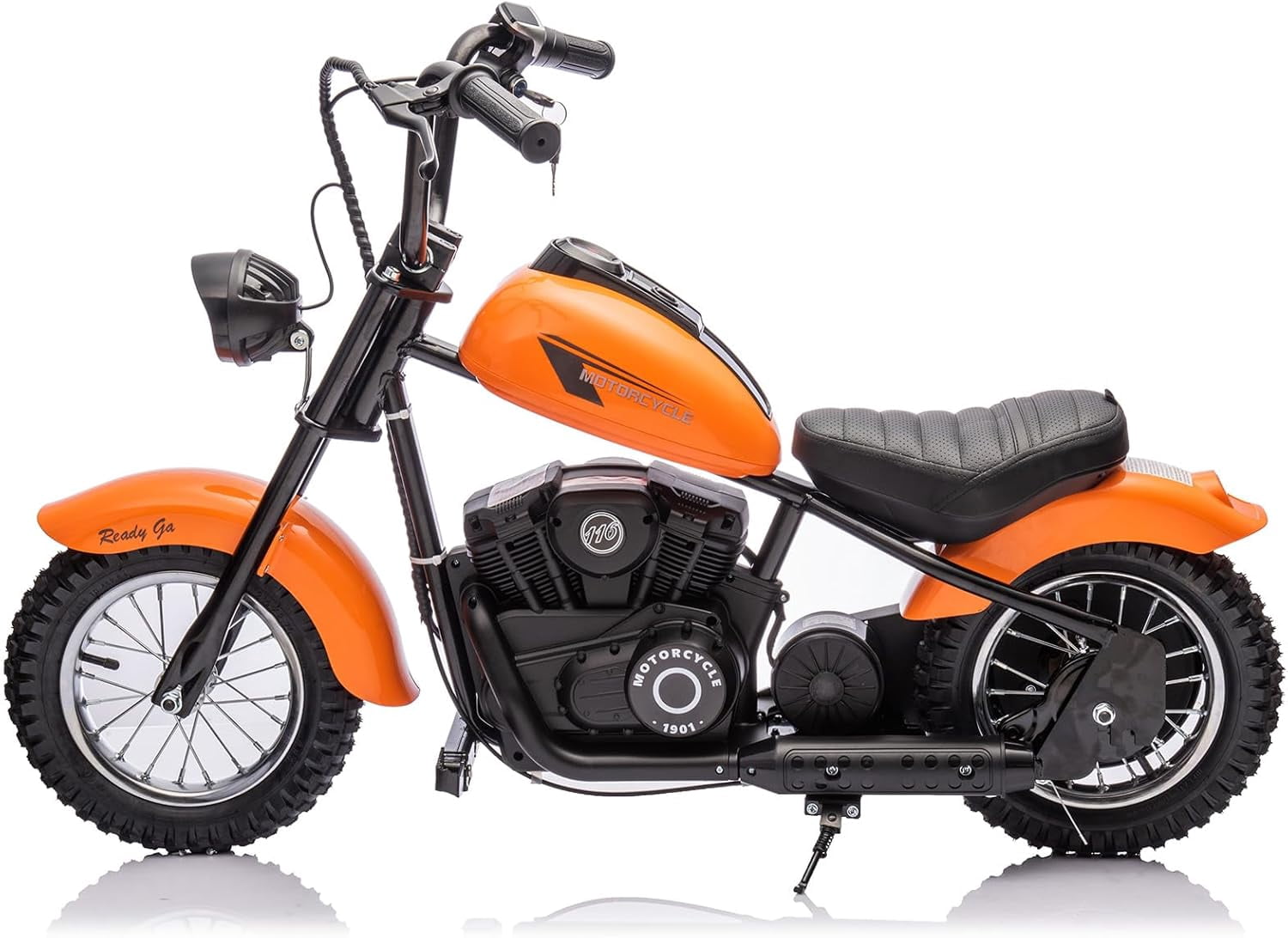 EastVita Electric Ride on Motorcycle for Kids, 24V 250W Kids Electric Dirt Bike, Two Speed 14MPH with Led Lights, Leather Seat, Rear Brake, Electric Motorbike Ride on Car
