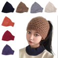 thumbnail image 5 of Ear Protector Empty Top Hat Ear Warmer Headwear Soft Headband Knitted Hat Autumn Winter Beanie Hat Hair Band Lady Women Girl Cap KHAKI, 5 of 8