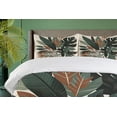 thumbnail image 4 of Ambesonne Monstera Duvet Cover Set, Tropical Abstract Boho Art, Queen, Sage Green Fawn Evergreen, 4 of 6
