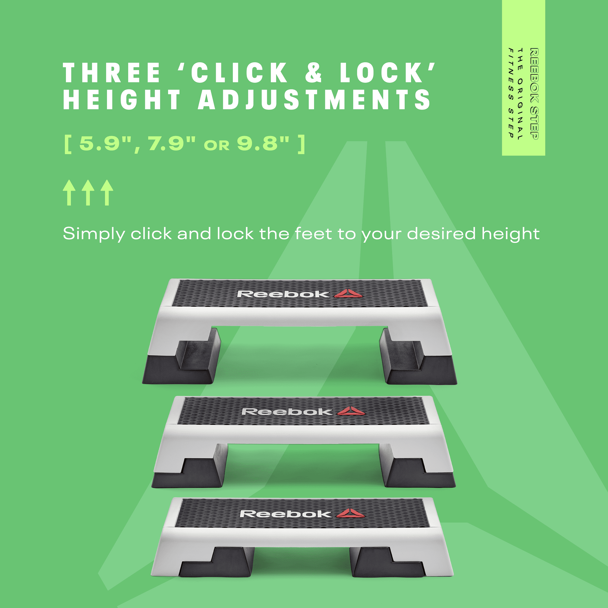 Reebok Fitness Delta Adjustable Aerobic Step Exercise Platform