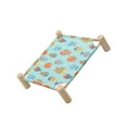 thumbnail image 2 of Methold Cama para perros de tela de madera transpirable - A prueba de humedad para descansar Cama para mascotas desmontable y lavable Suministros para perros S Juego de peces del tesoro, 2 of 6
