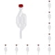 thumbnail image 2 of Bearachild Wine Brewing One-way Exhaust Valve with Airlock Sealed Valves Transparent Part Reusable Accessory Replacement Lid 1 PC 10Conjunto, 2 of 6