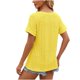 thumbnail image 4 of Fiudx Liquidación de Ahorros de Verano Tops con Estampado de Moda para Mujer, Blusa de Manga Corta, Camisetas Divertidas con Cuello Redondo, 4 of 4