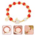 thumbnail image 3 of Bracelet Rabbit Zodiac Bracelet Perlé Rouge Cadeau de Nouvel An pour Femmes, 3 of 8