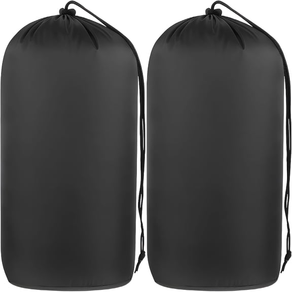 GASTROPOD 2-Pack Stuff Sack, Waterproof Outdoor Storage Sack Drawstring Bag, Lightweight Ripstop Sleeping Bag Compression Sack for Camping Hiking Backpacking