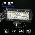 thumbnail image 6 of LED Light Bar 7'' 240W Triple Row Off Road Lights 40led Spot Flood Combo Driving Lights Waterproof Work Fog Lights for Pickup Truck Night Light Boat, 6 of 8