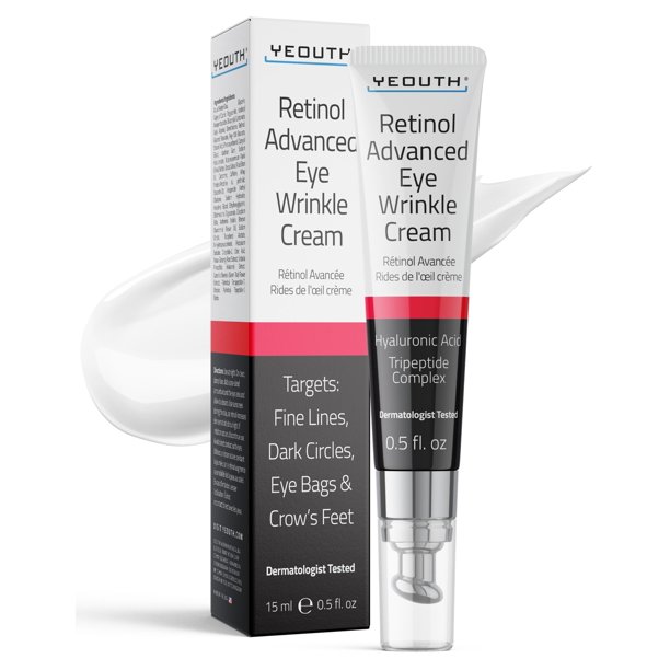 Crema de ojos YEOUTH Retinol, reafirmante antienvejecimiento, 15 ml, con ácido hialurónico