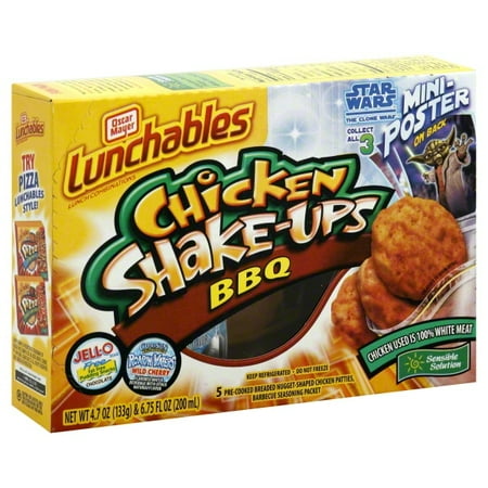 Oscar Mayer Lunchables BBQ Chicken Shake-Ups with Fruit Punch, 4.7 Oz. & 6.75 Fl. Oz.