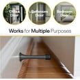 thumbnail image 5 of FacoFaco Pack of 4 Spring Door Stoppers with Rubber Tip，3-1/4" Door Stoppers for Home, Offices, Schools (Black), 5 of 14