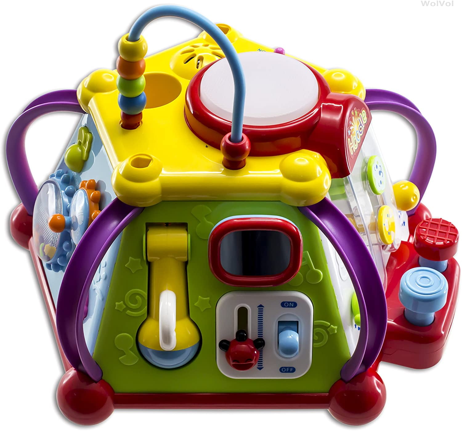 WolVolk Musical Activity Cube Play Center with Lights and Skills for Learning