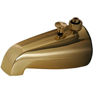 Decor Plumbing 1-1/4 Shower Rod Eye Loop Connection, Polished Brass 