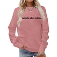 thumbnail image 2 of Chandail en Molleton d'Hiver pour Femmes Mode Festive Imprimé de Noël Col Rond Haut Mignon à Capuche Chandails en Molleton Confortables pour Femmes Chandails en Molleton à Capuche pour Femmes Dames Chandails en Molleton pour Filles Softball Échauffement, 2 of 5
