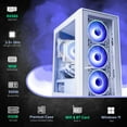 thumbnail image 2 of Novatech Phantom 2.0 Prebuilt Gaming PC Desktop Computer - RX580 8GB - Intel i7 Xeon 3.5GHz - 16GB RAM - 512GB M.2 SSD WiFi/BT, Win 11 - Gaming Computer Tower - Pre Built PC Gaming - 1 Year Warranty, 2 of 9