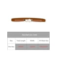 thumbnail image 4 of INSPIRE CHIC Stretchy Belt for Women Metal Interlock Buckle Elastic Waist Belts for Dresses Brown, 4 of 5