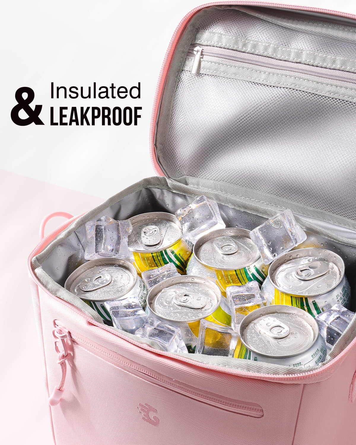 Insulated Lunch Box Bag Women - Waterproof Leakproof Lightweight Reusable Cooler for Work Picnic