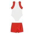 thumbnail image 4 of Jizyo Kids Boys Gymnastics Leotard Sleeveless Training Unitard Jumpsuit with Shorts Sets Sport White 10, 4 of 5