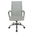 thumbnail image 3 of Corrigan Height Adjustable Faux Leather Office Chair, Large, White and Chrome, 3 of 8