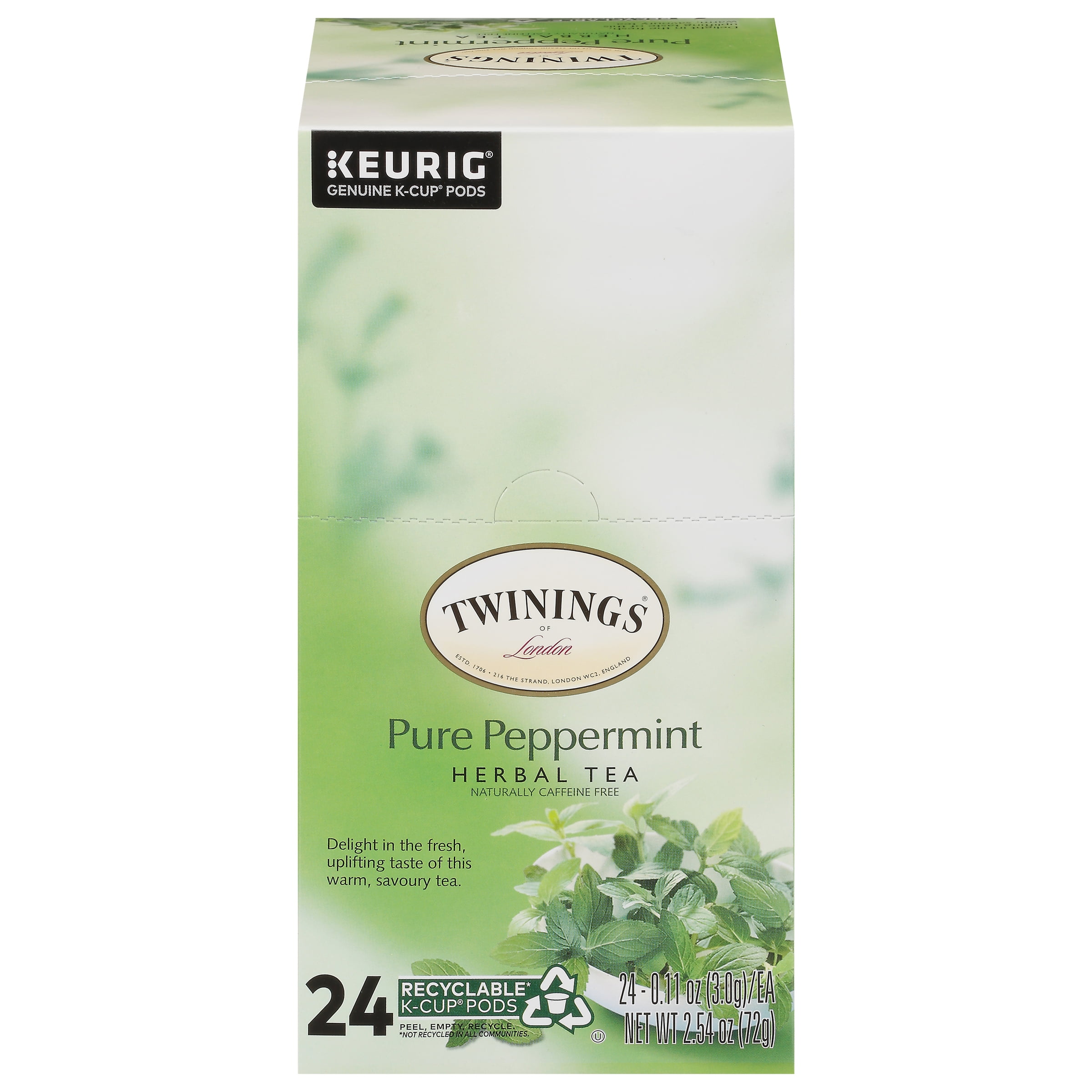 Twinings of London Pure Peppermint Tea K-Cups for Keurig, 24 Count